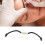 Righello per la mappatura dei perni orizzontali per microblading, ABS nero 13