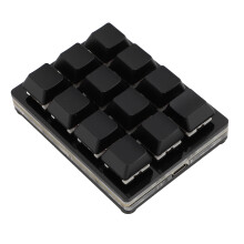 Mini mechanische Gaming Tastatur USB kabelgebunden RGB roter Schalter programmierbar Schwarz