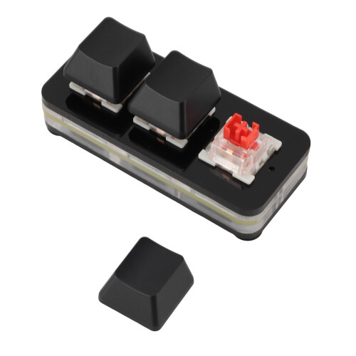 Mini pavé USB RGB programmable à 3 touches Noir 2