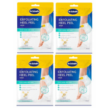 4xScholl ExpertCare Exfoliating Heel Peel Foot Mask for Visibly Softer Heel Pair
