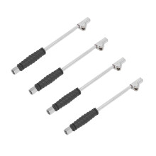 Dual Head Air Chuck 1/4" FNPT 10.6 In Length for Cars Bikes