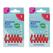 2x TePe Original Red Interdental Brushes Pack of 6 | Tooth Cleaning
