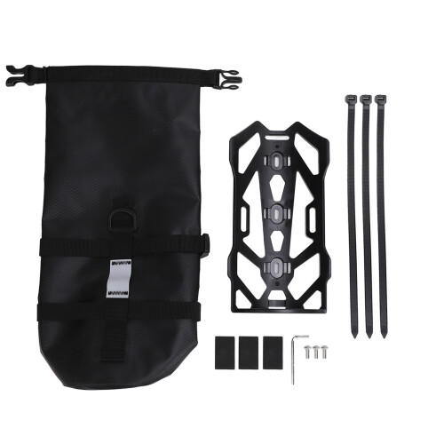 Waterproof 5L Bike Front Fork Bag with Reflective Stripe, 11x23.4cm 2