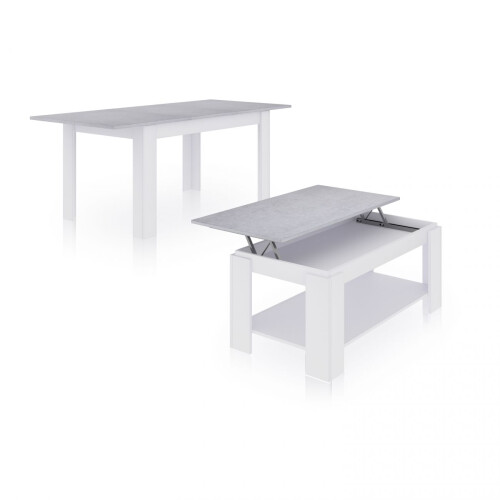 Pack mesa de comedor 140 y mesa de centro Lya 1