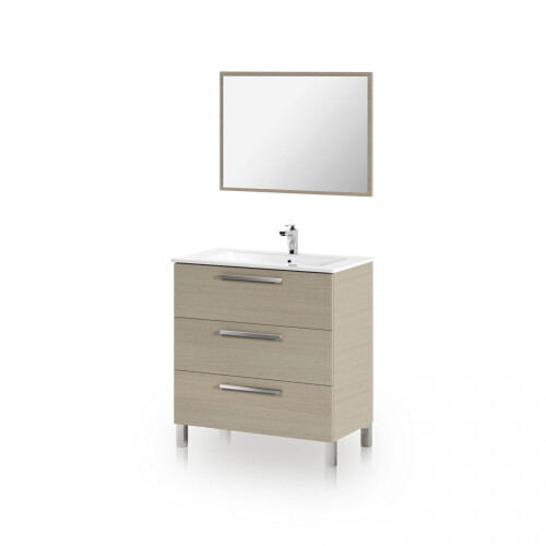 Pack de baño con lavabo cerámico Feel 1