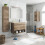 Mueble de baño con espejo Thai 2 puertas 8