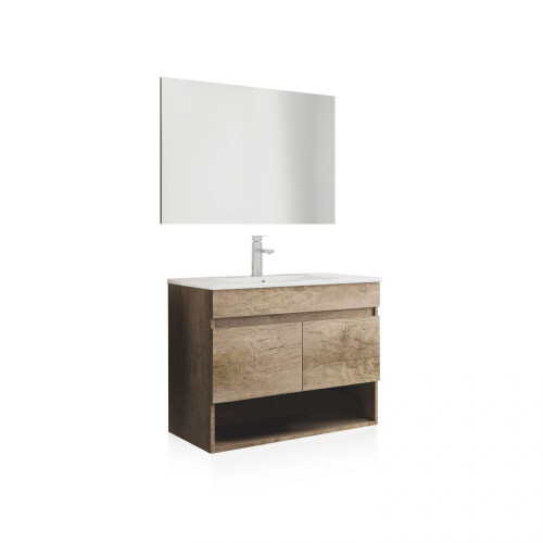 Mueble de baño con espejo Thai 2 puertas 1