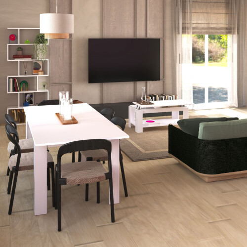 Pack mesa de comedor 140 y mesa de centro Lya 1