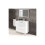 Mueble de baño blanco Athena 3 cajones + espejo 3