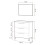 Mueble de baño blanco Athena 3 cajones + espejo 4