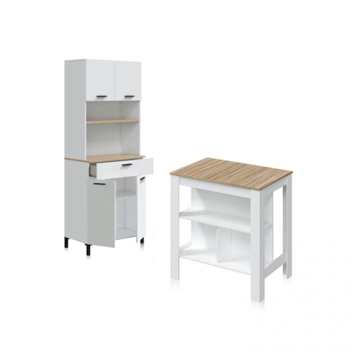 Pack alacena con mesa alta Nitza 1