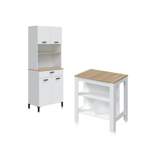 Pack alacena con mesa alta Nitza 2