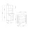 Pack alacena con mesa alta Nitza 6