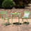 Set de exterior mesa y 2 sillas plegables Gio 5