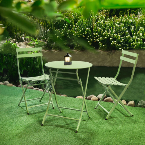 Set de exterior mesa y 2 sillas plegables Gio 1