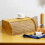 Living And Home Bamboo Roll Top Bread Bin Food Storage Box 2