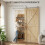 Homcom (S) HOMCOM Sliding Door Hardware Kit Smooth Quiet Sliver Tone 5