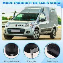 433MHz ID46 Chip System Flip Remote Key 3 Button with Trunk for Strada Mobi Fiorino