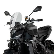 Framhöjd Vindruta för Motorcykel, Vindskydd, Kåpa för MT-09 MT09 SP 24-25 Rökgrå