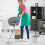 Flexible Spin Mop w/ Bucket Deluxe System Floor Cleaning  Mop Self Separation 7