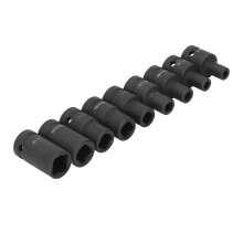 Set di bussole a forma di tap in acciaio Cr-Mo 9 pezzi, innesto da 1/2" M6-M24
