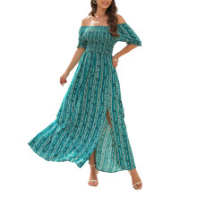 Rochie fără mâneci pentru femei, design boho vintage, floral, lejer, material prietenos cu pielea, cu buzunare ascunse, tiv lejer, croială