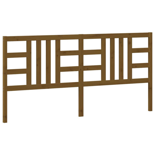 VidaXL (honey brown, 206 x 4 x 100 cm) vidaXL Bed Headboard Home Bedroom Decorative Bed Header Panel Solid Wood Pine 1