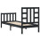 VidaXL (black, 75 x 190 cm) vidaXL Bed Frame Platform Bed with Headboard Black Small Double Solid Wood 6