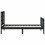 VidaXL (black, 75 x 190 cm) vidaXL Bed Frame Platform Bed with Headboard Black Small Double Solid Wood 7