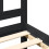 VidaXL (black, 75 x 190 cm) vidaXL Bed Frame Platform Bed with Headboard Black Small Double Solid Wood 10