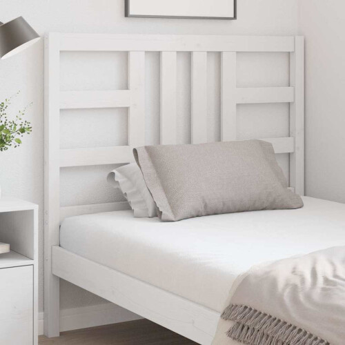 VidaXL (white, 106 x 4 x 100 cm) vidaXL Bed Headboard Home Bedroom Decorative Bed Header Panel Solid Wood Pine 2