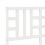VidaXL (white, 156 x 4 x 100 cm) vidaXL Bed Headboard Home Bedroom Decorative Bed Header Panel Solid Wood Pine 7