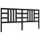 VidaXL (black, 200 x 200 cm) vidaXL Bed Frame Platform Bed with Headboard Black Small Double Solid Wood 8