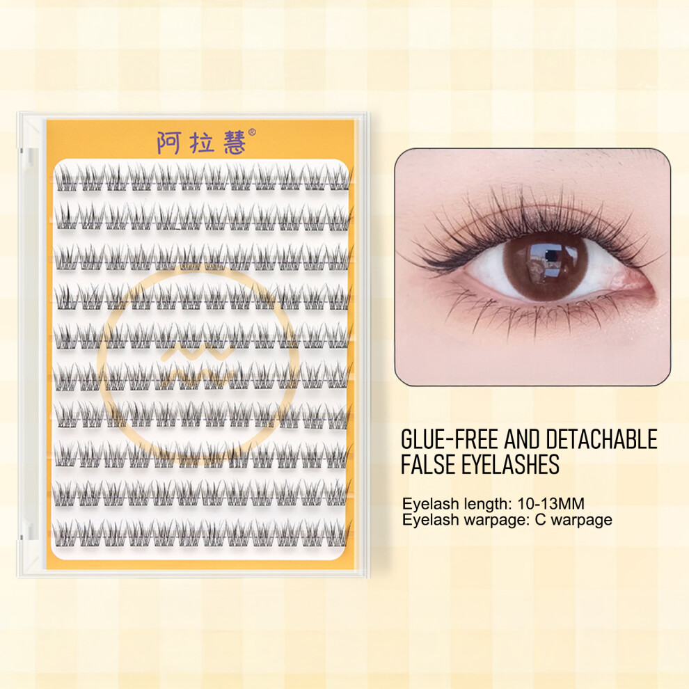 Penghui-Toys Black (5) Pre-Glued Eyelash Clusters - Easy For Beginners