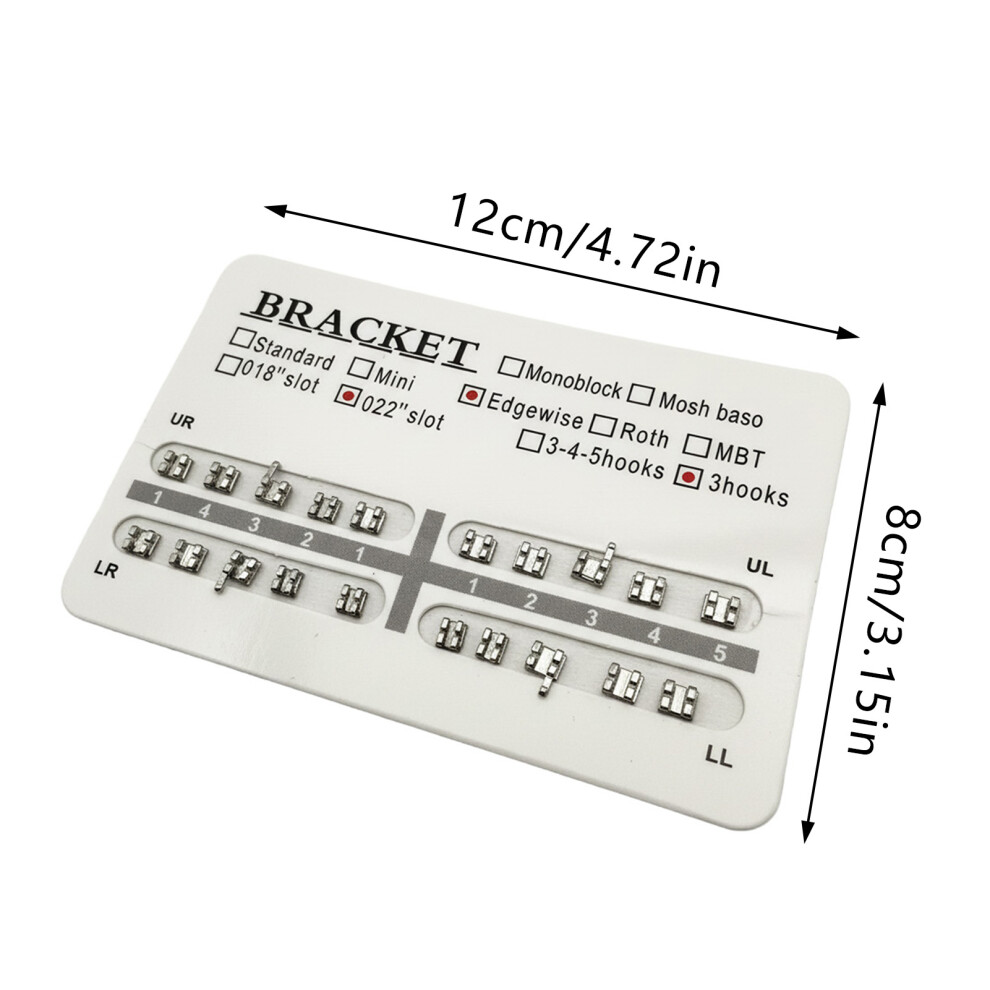 Penghui-Toys (3 With Hooks) Metal Braces For Orthodontic Treatment