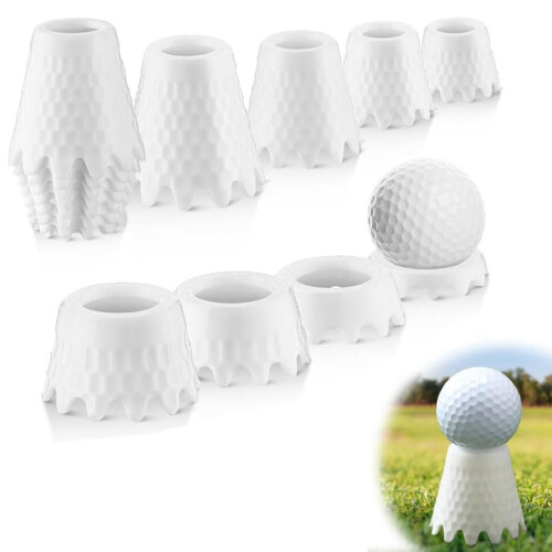 8pcs White Golf Tees for Home Practice 2