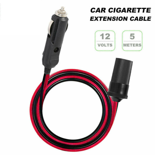 12V 5M Car Lighter Extension Cable Charger