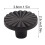 (8124 black, 10pcs) Kitchen Cabinet Knobs - Decorative Door Handles 8