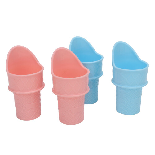 4 pièces Support pour cornet à glace - Réutilisable en PP Snow Cone 2