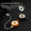 Mini Flashlight Rechargeable Magnet Light Led Clip Light 6 Levels Adjustable Orange 7