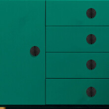 (8124 black, 10pcs) Kitchen Cabinet Knobs - Decorative Door Handles