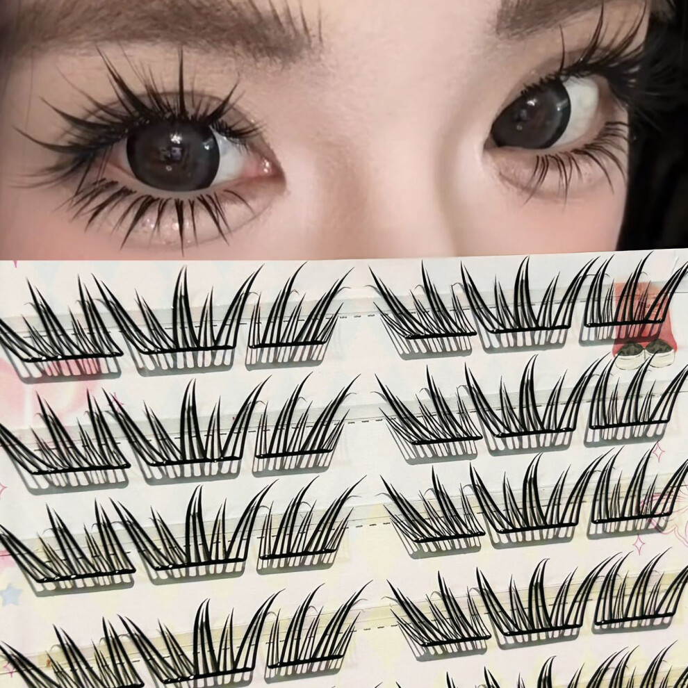 Penghui-Toys (01) 11-12Mm Soft C Curl Eyelash Clusters For Beginners