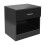 Comfy Living Black High Gloss Bedside Table 3