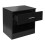 Comfy Living Black High Gloss Bedside Table 4