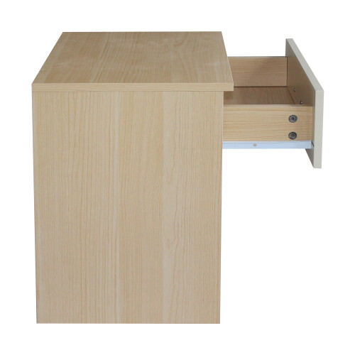 Comfy Living Oak/Cream High Gloss Bedside Table 2