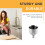 (A) Stainless Steel Kitchen Funnel for Cooking Baking 8