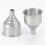 (A) Stainless Steel Kitchen Funnel for Cooking Baking 14