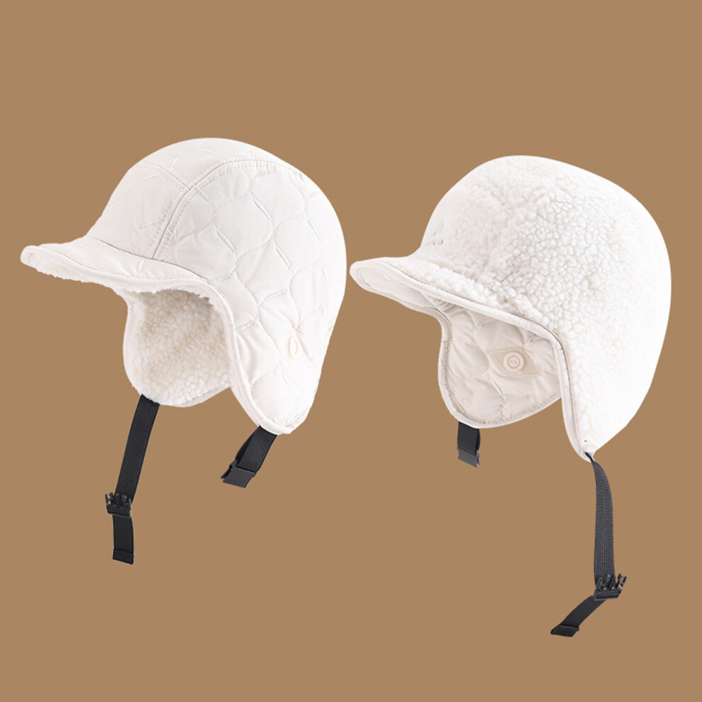 (Creamy White) Windproof Thermal Earflap Winter Hat 6017806857619