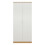 Comfy Living Oak/Cream High Gloss 2 Door Wardrobe 5