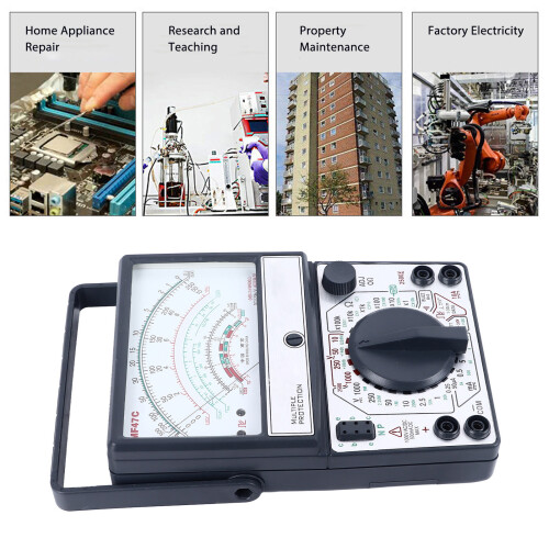 High Accuracy Pointer Multimeter MF47C, 9V Battery, Anti-Burning 2